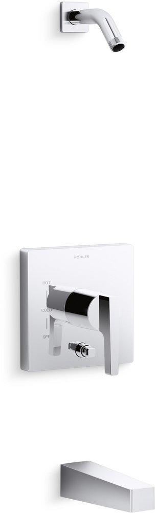 KOHLER Polished Chrome Single Handle Bathtub & Shower Faucet (Trim Only) 