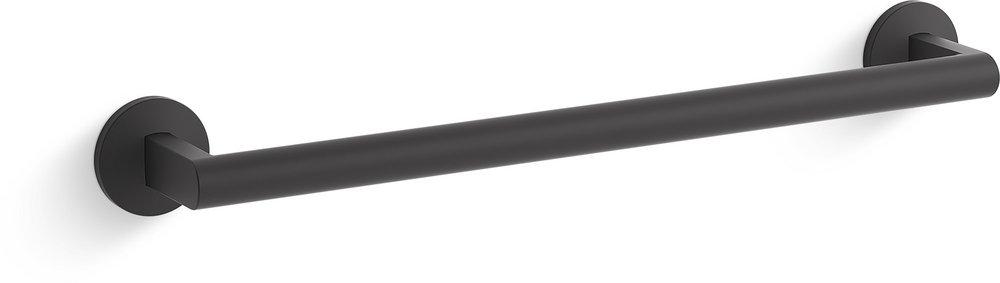 KOHLER Matte Black 18 in. Towel Bar 