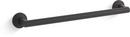 KOHLER Matte Black 18 in. Towel Bar 