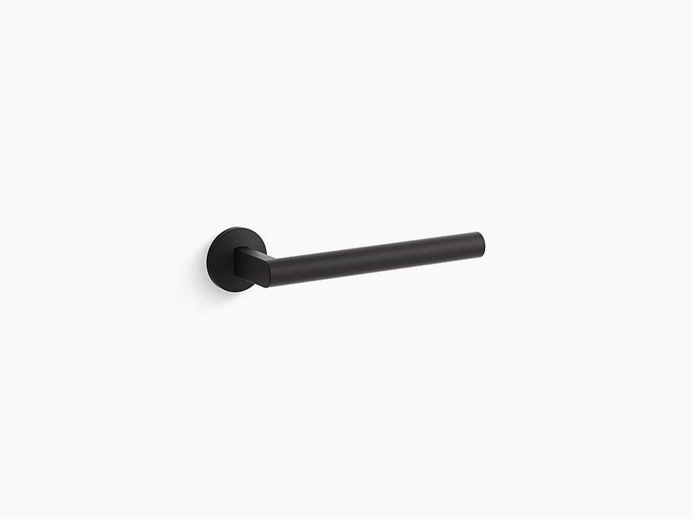 KOHLER Matte Black 10-1/16 in. Towel Bar 