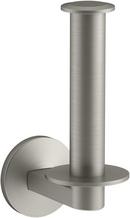 KOHLER Vibrant&reg; Brushed Nickel Wall Mount Vertical Toilet Tissue Holder 