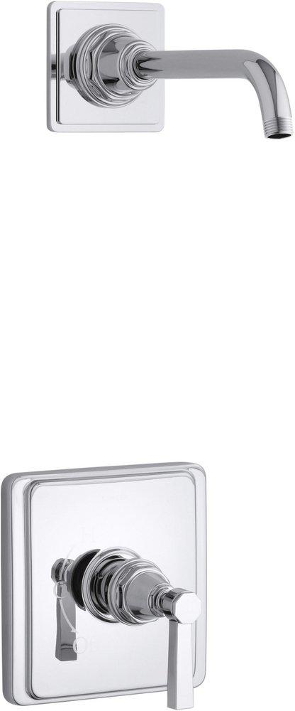 KOHLER Polished Chrome 2.5 gpm 1-Function Wall Mount Shower Trim Set with Single Lever Handle 
