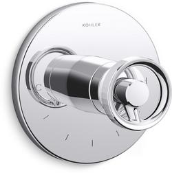 Single Handle Thermostatic Valve Trim in Polished Chrome