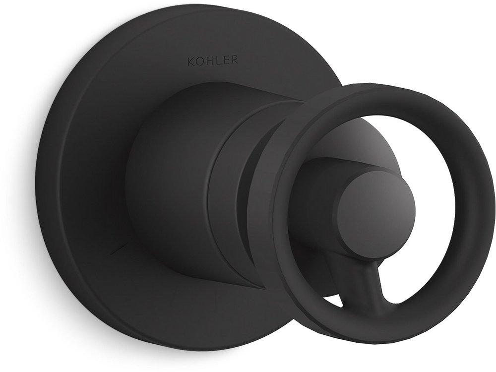 KOHLER Matte Black Transfer Valve Trim 