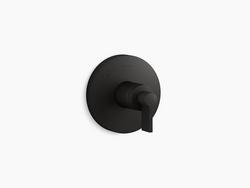 Single Handle Pressure Balancing Valve Trim in Matte Black