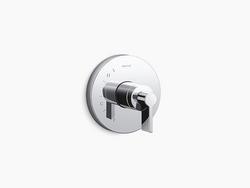 Single Handle Pressure Balancing Valve Trim in Polished Chrome