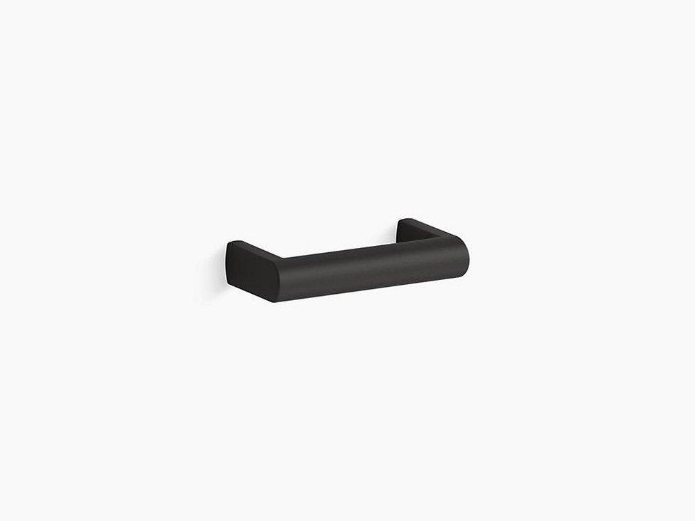 KOHLER Matte Black Cabinet Pull Assembly 