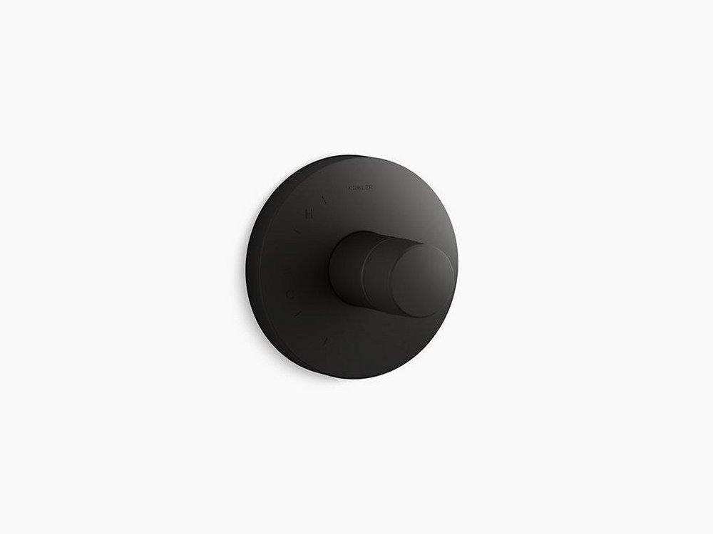 KOHLER Matte Black Brass Pressure Balancing Valve Trim 