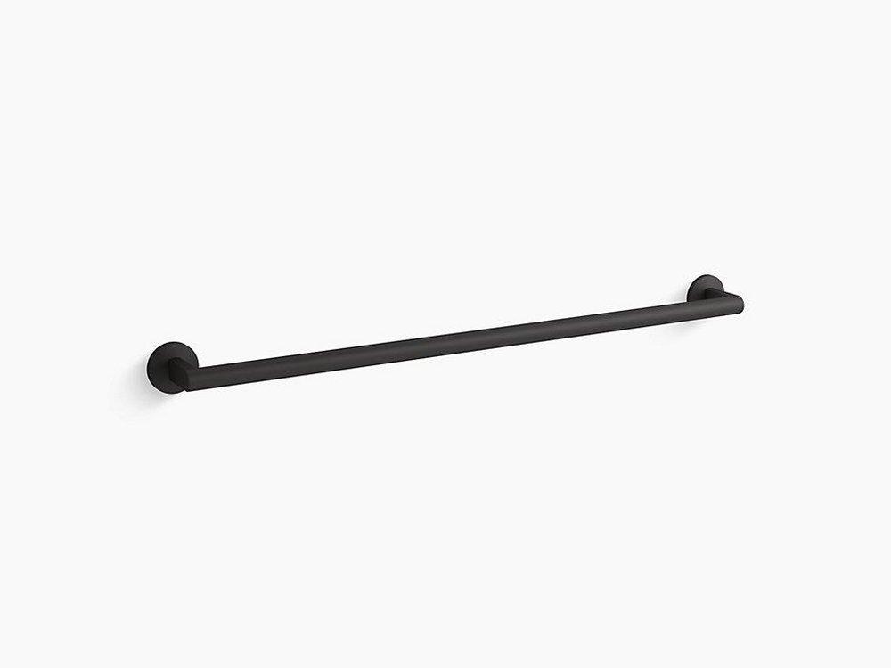 KOHLER Matte Black 30 in. Towel Bar 
