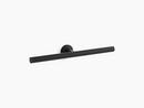 KOHLER Matte Black Double Arm Towel Holder 