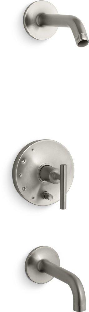 KOHLER Vibrant&reg; Brushed Nickel Single Handle Bathtub & Shower Faucet in Vibrant&reg; Brushed Moderne Brass (Trim Only) 