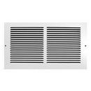 6 x 24 in. Baseboard Return Air Grille in White