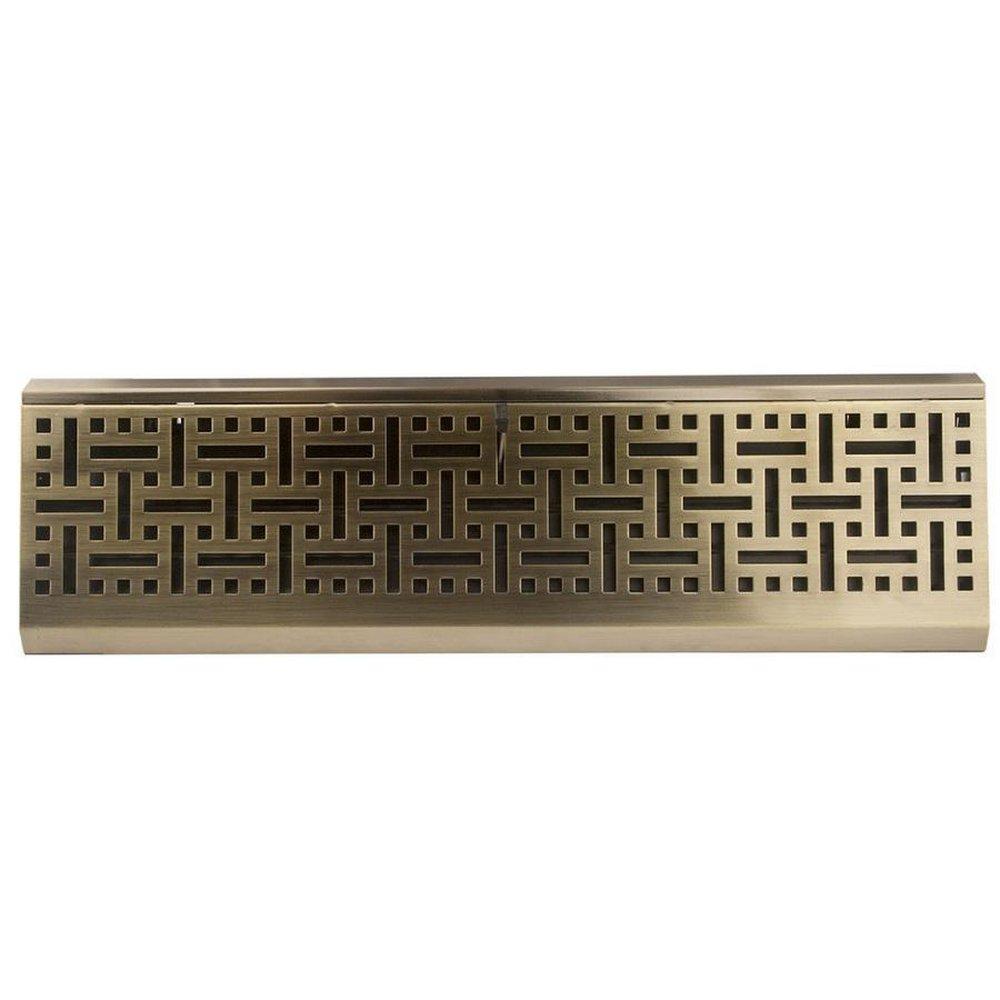 Accord Ventilation Products Antique Brass Baseboard Register in Antique Brass 