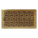 6 x 12 in. for Commercial and Residential Floor Register in Antique Brass Solid Steel