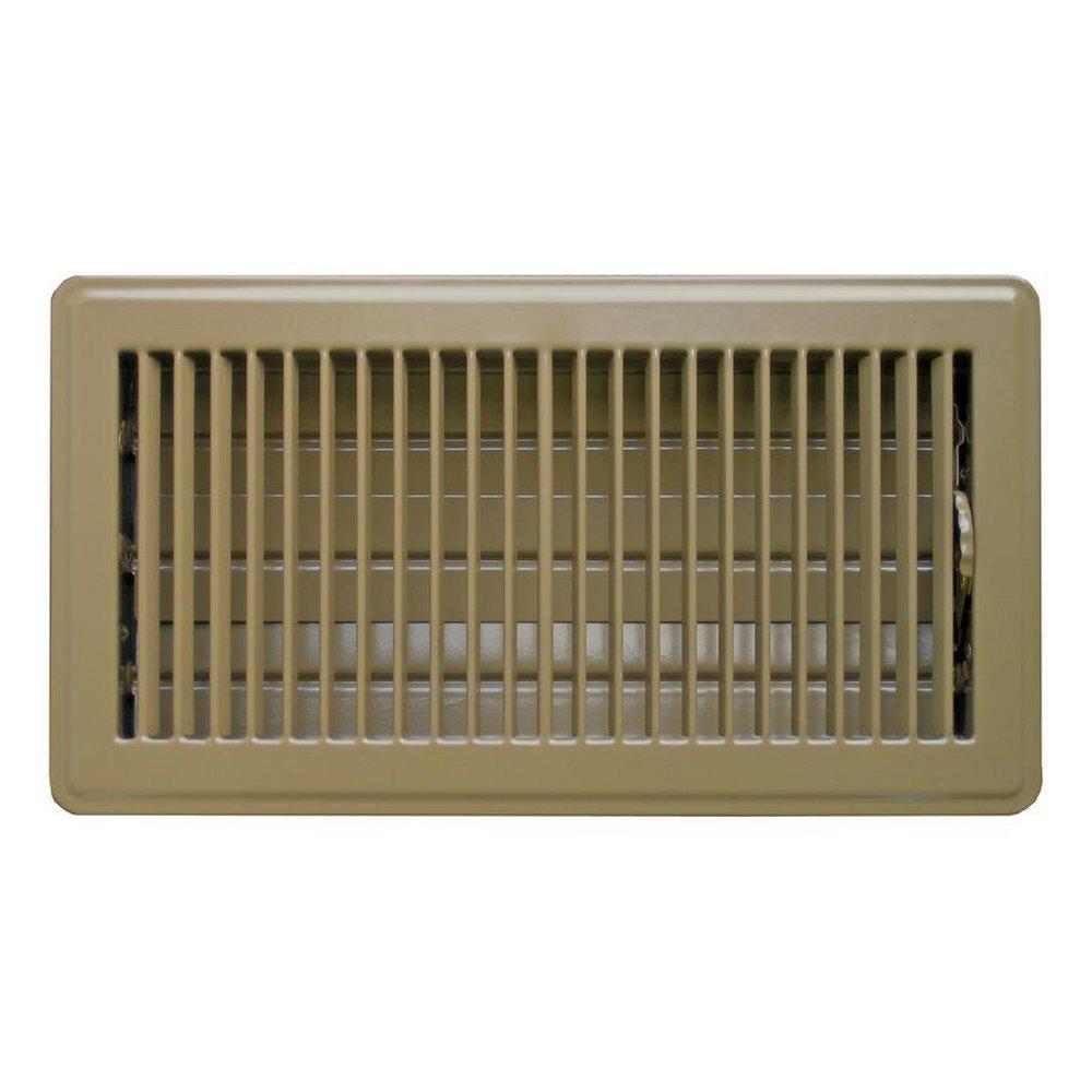Accord Ventilation Products Brown 10 in. Floor Register in Brown Steel 