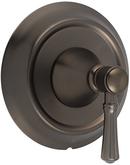Tub and Shower Pressure Balancing Valve Trim with Single Lever Handle in Oil Rubbed Bronze