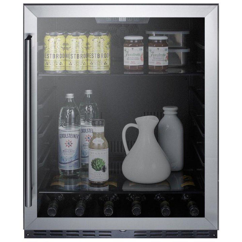 Summit Appliance Black 23-63/100 in. 5 cu. ft. Beverage Centers Refrigerator 