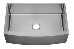33 in. Farmhouse Stainless Steel Single Bowl Kitchen Sink