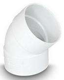 Multi-Fittings Corporation Hub SDR 35 PVC Solvent Weld Sewer 45 Degree Elbow 