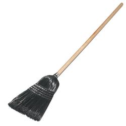 55 in. Parlour Broom in Black