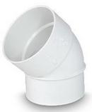 Multi-Fittings Corporation Hub x Spigot Street SDR 35 PVC Solvent Weld Sewer 45 Degree Elbow 