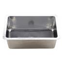 30 x 20 in. No Hole Stainless Steel Single Bowl Dual Mount Kitchen Sink in Hammered Stainless Steel