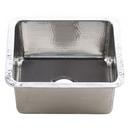 17 x 15 in. No Hole Stainless Steel Single Bowl Dual Mount Kitchen Sink