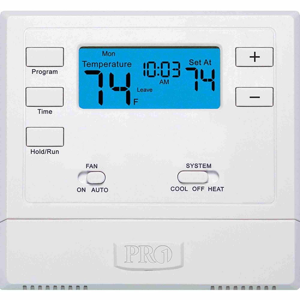 Pro1 IAQ White 1H/1C Non-programmable Thermostat 