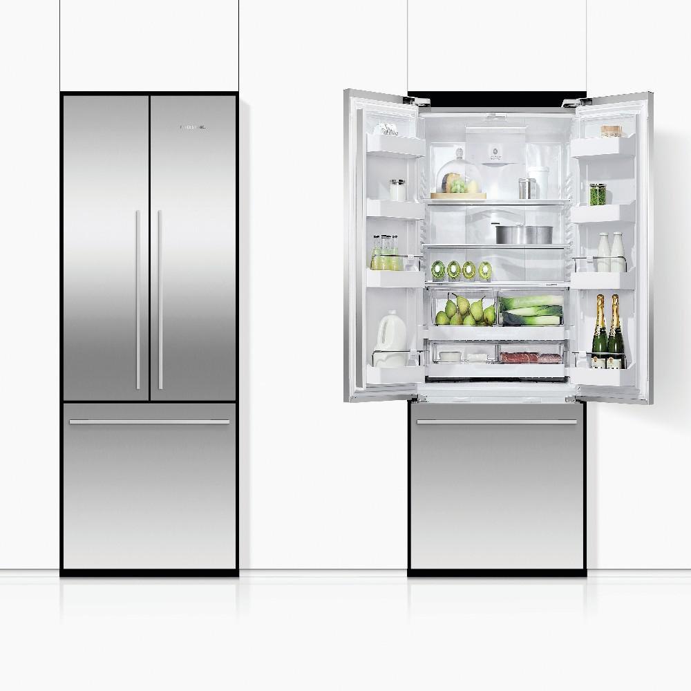 Fisher & Paykel Stainless Steel 35-7/16 in. 14.6 cu. ft. French Door Refrigerator 