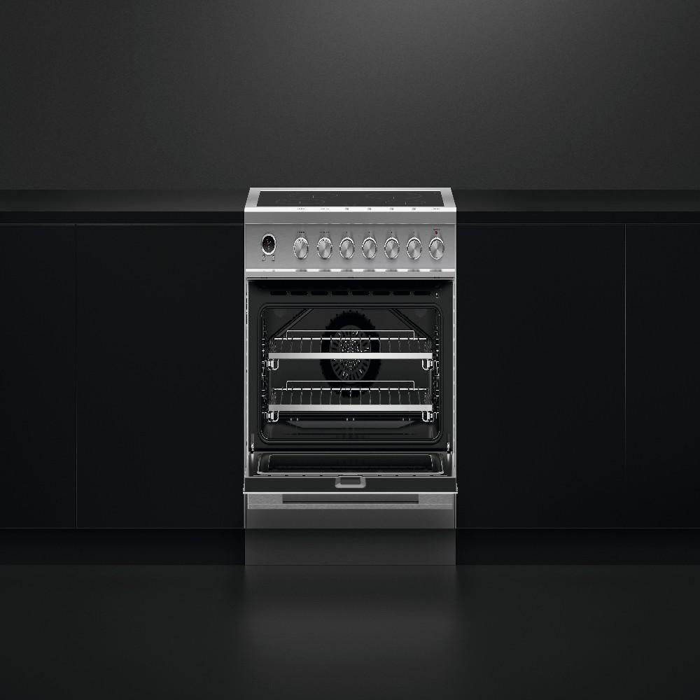 Fisher & Paykel Stainless Steel 29-7/8 in. Electric 4-Burner Smoothtop Freestanding Range 