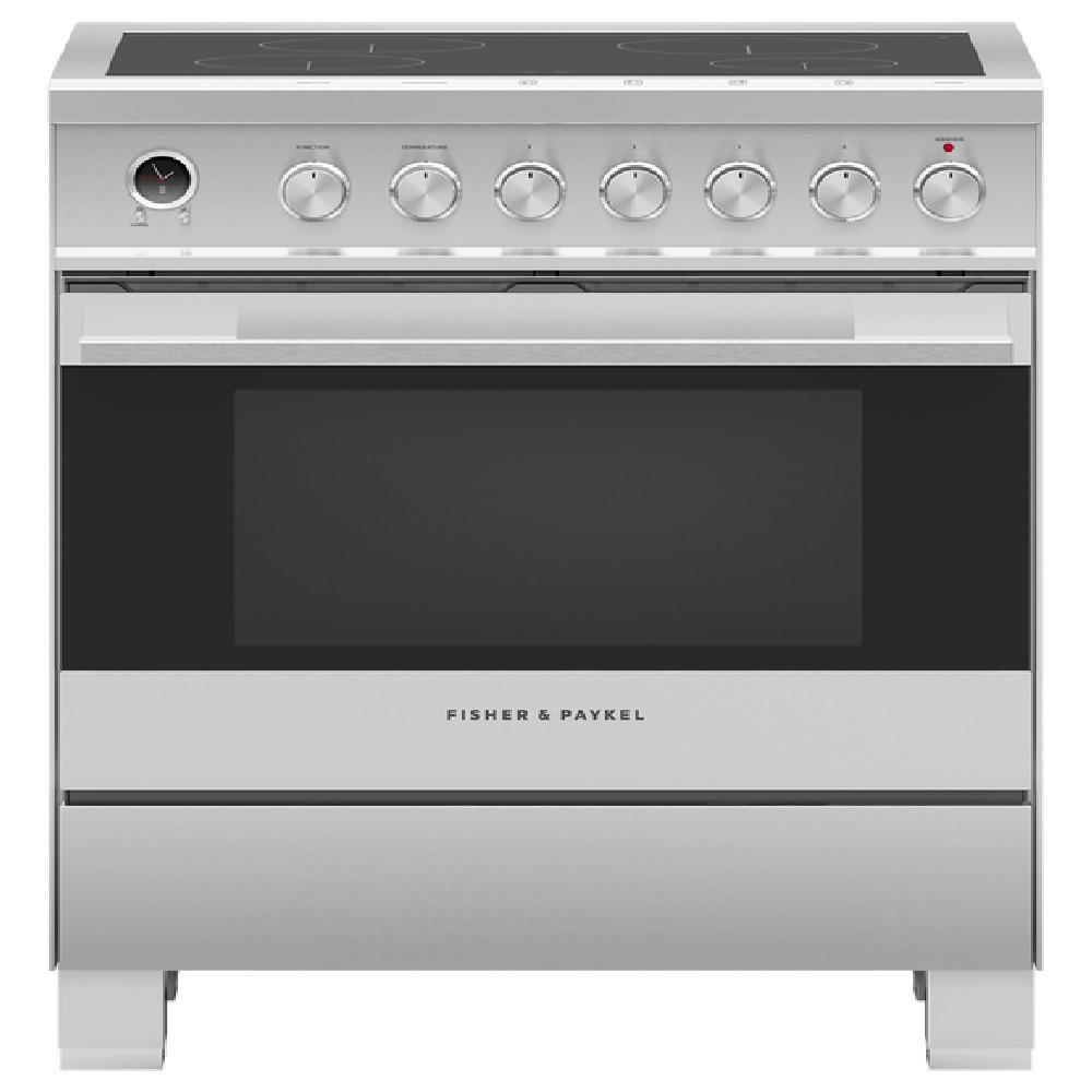 Fisher & Paykel Stainless Steel 29-7/8 in. Electric 4-Burner Smoothtop Freestanding Range 