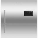 25 in. 13.5 cu. ft. Counter Depth and Bottom Mount Freezer Refrigerator in Stainless Steel