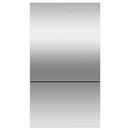 Fisher & Paykel Stainless Steel 31-1/8 in. 12.3 cu. ft. Counter Depth and Bottom Mount Freezer Refrigerator 