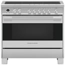 Fisher & Paykel Stainless Steel/Black 35-7/8 in. Electric 5-Burner Smoothtop Freestanding Range 