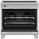 Fisher & Paykel Stainless Steel/Black 35-7/8 in. Electric 5-Burner Smoothtop Freestanding Range 