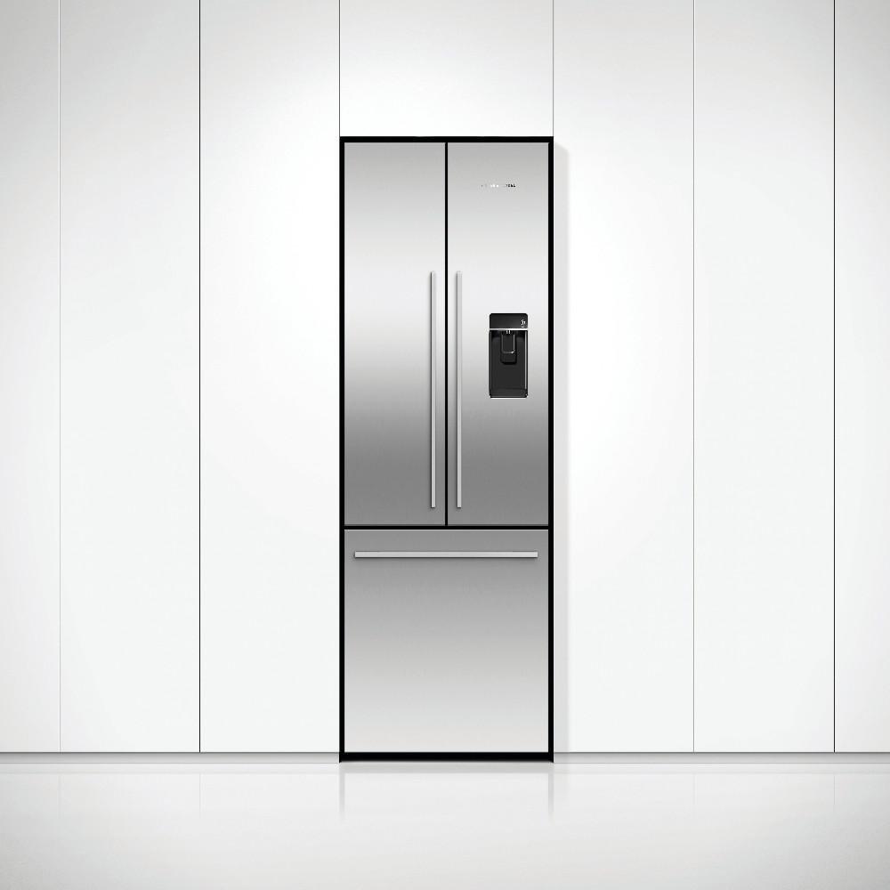 Fisher & Paykel Stainless Steel 31-3/32 in. 12.1 cu. ft. Counter Depth and French Door Refrigerator 