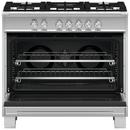 Fisher & Paykel Stainless Steel 35-7/8 in. Gas 5-Burner Sealed Freestanding Range 