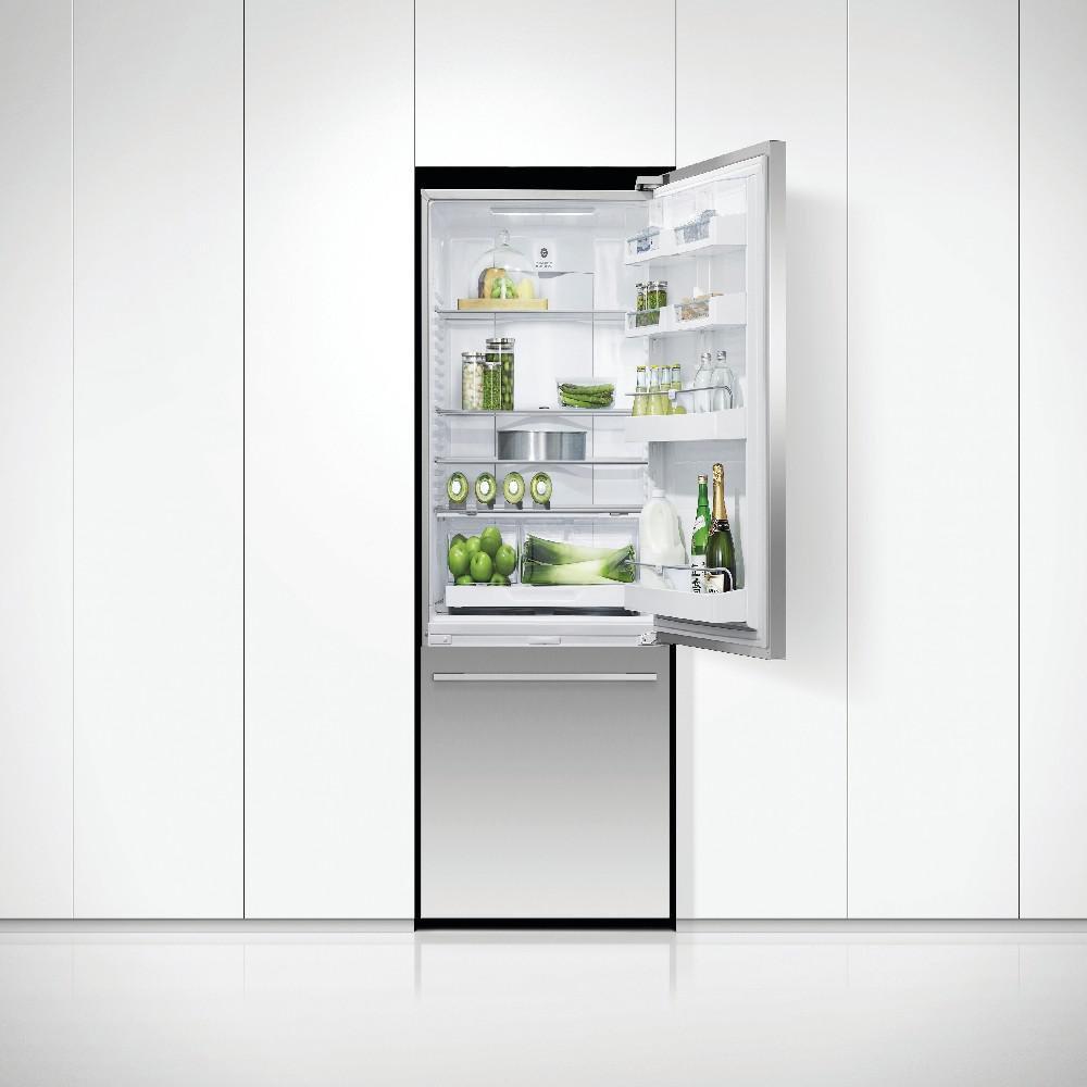 Fisher & Paykel Stainless Steel 31-3/32 in. 12.3 cu. ft. Bottom Mount Freezer Refrigerator 
