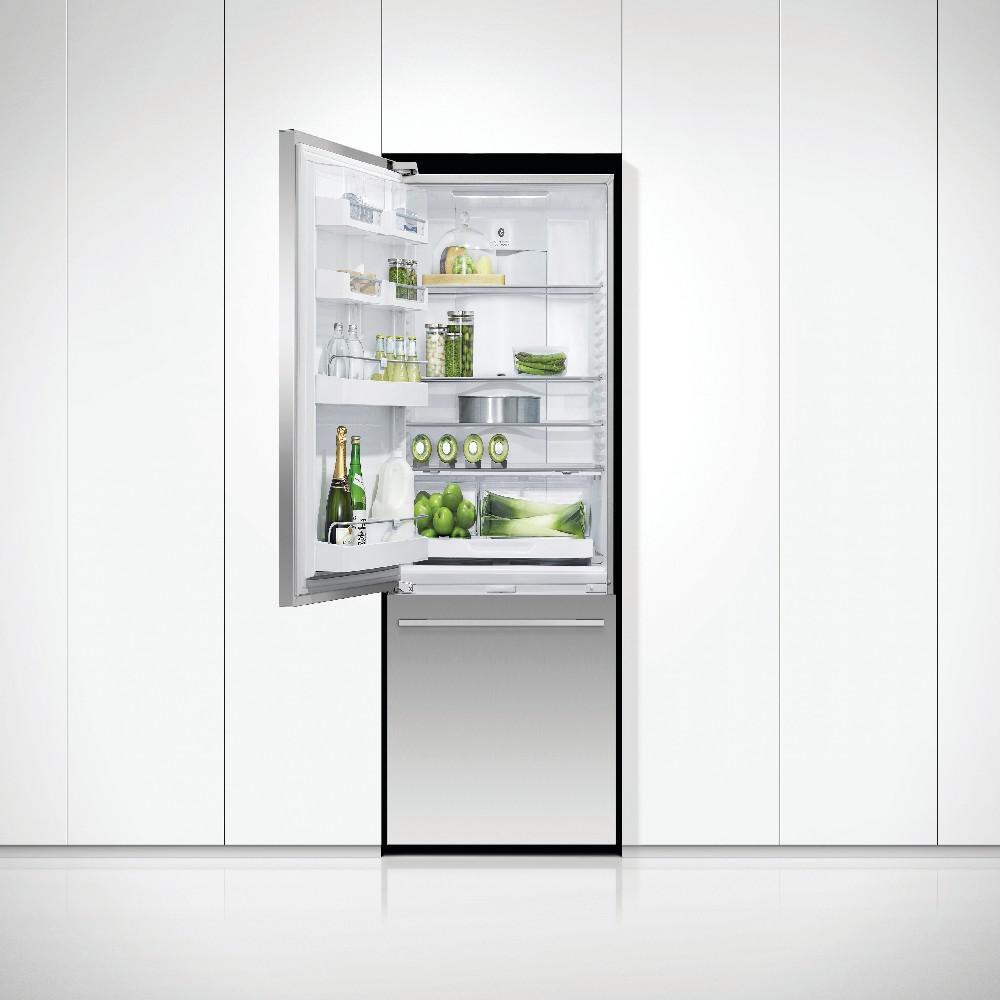 Fisher & Paykel Stainless Steel 31-3/32 in. 12.3 cu. ft. Counter Depth and Bottom Mount Freezer Refrigerator 