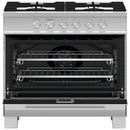 Fisher & Paykel Brushed Stainless Steel 29-7/8 in. Gas 4-Burner Sealed Freestanding Range 