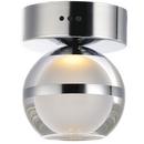 4-3/4 in. 6W 1-Light 3000K LED Flush Mount Ceiling Fixture in Polished Chrome
