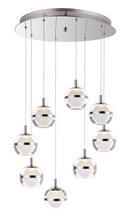 19 in. 48W 8-Light LED Pendant in Polished Chrome