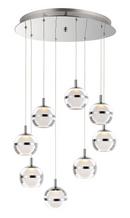 ET2 Lighting Polished Chrome 19 in. 48W 8-Light LED Pendant 