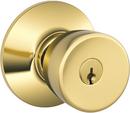 Bell Knob Keyed Entry Lock in Satin Chrome