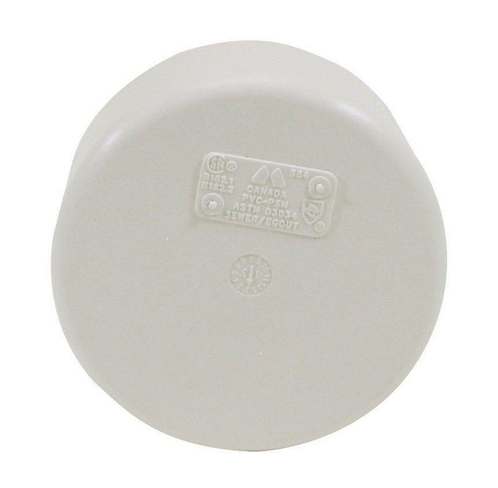 TRENCH TOUGH PLUS Socket Weld SDR 35 PVC Sewer Cap 
