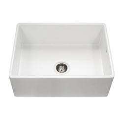 30 x 20 in. Fireclay Single Bowl Farmhouse Kitchen Sink in White