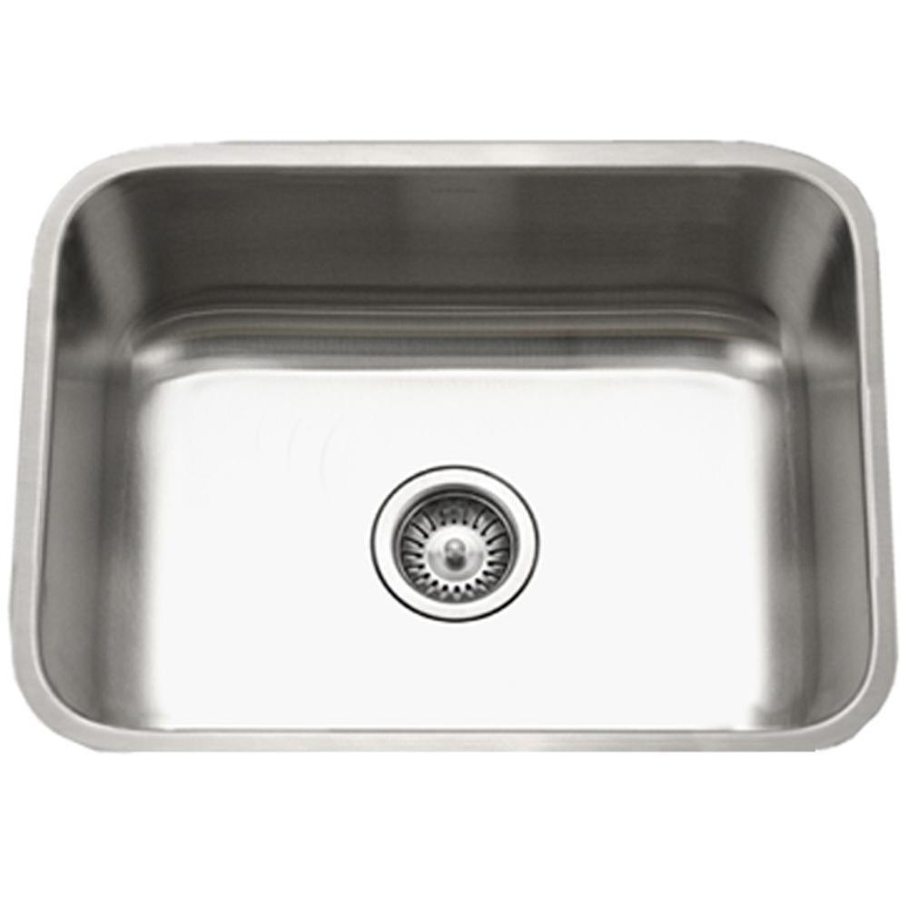 Houzer Stainless Steel Single Bowl Undermount Stainless Steel Kitchen Sink 