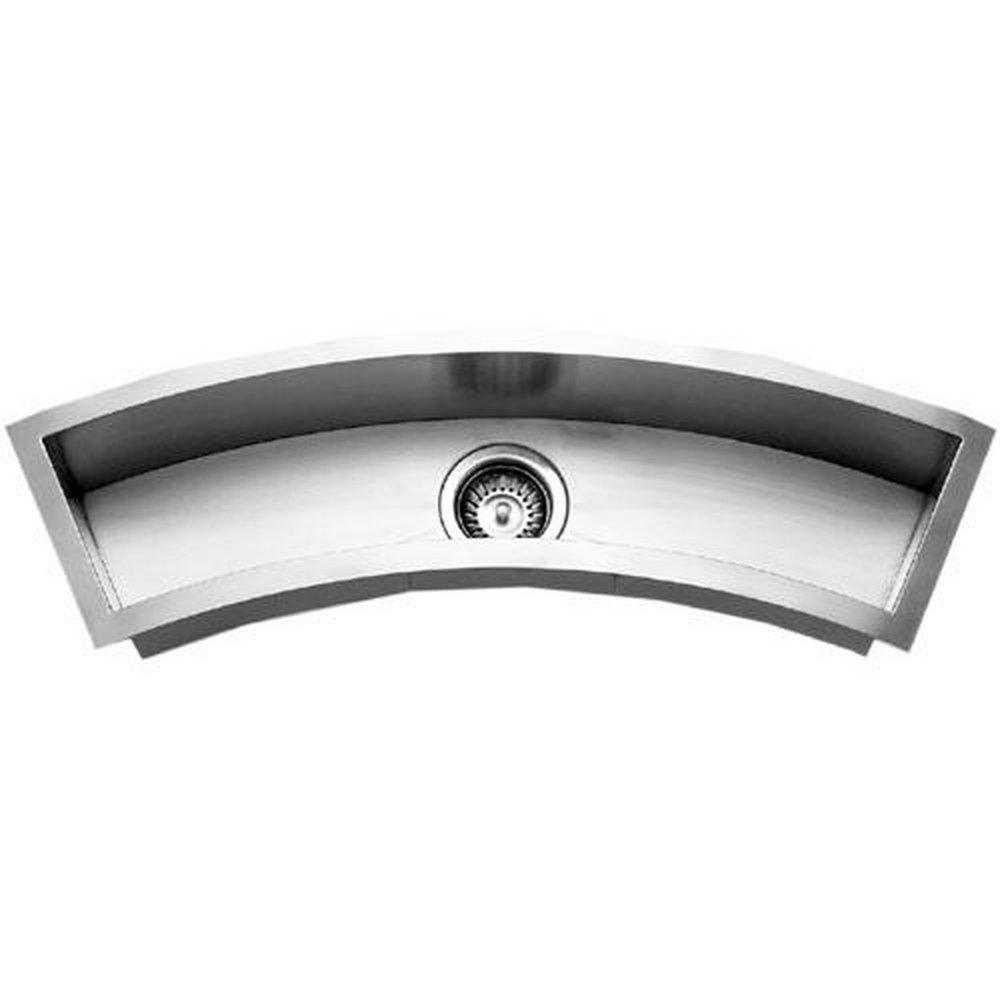 Houzer Stainless Steel Single Bowl Undermount Bar Sink 