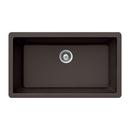 Houzer Mocha Single Bowl Undermount Composite Kitchen Sink 