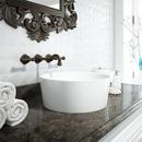 Two Handle Wall Mount Widespread Bathroom Sink Faucet in Olive Bronze 